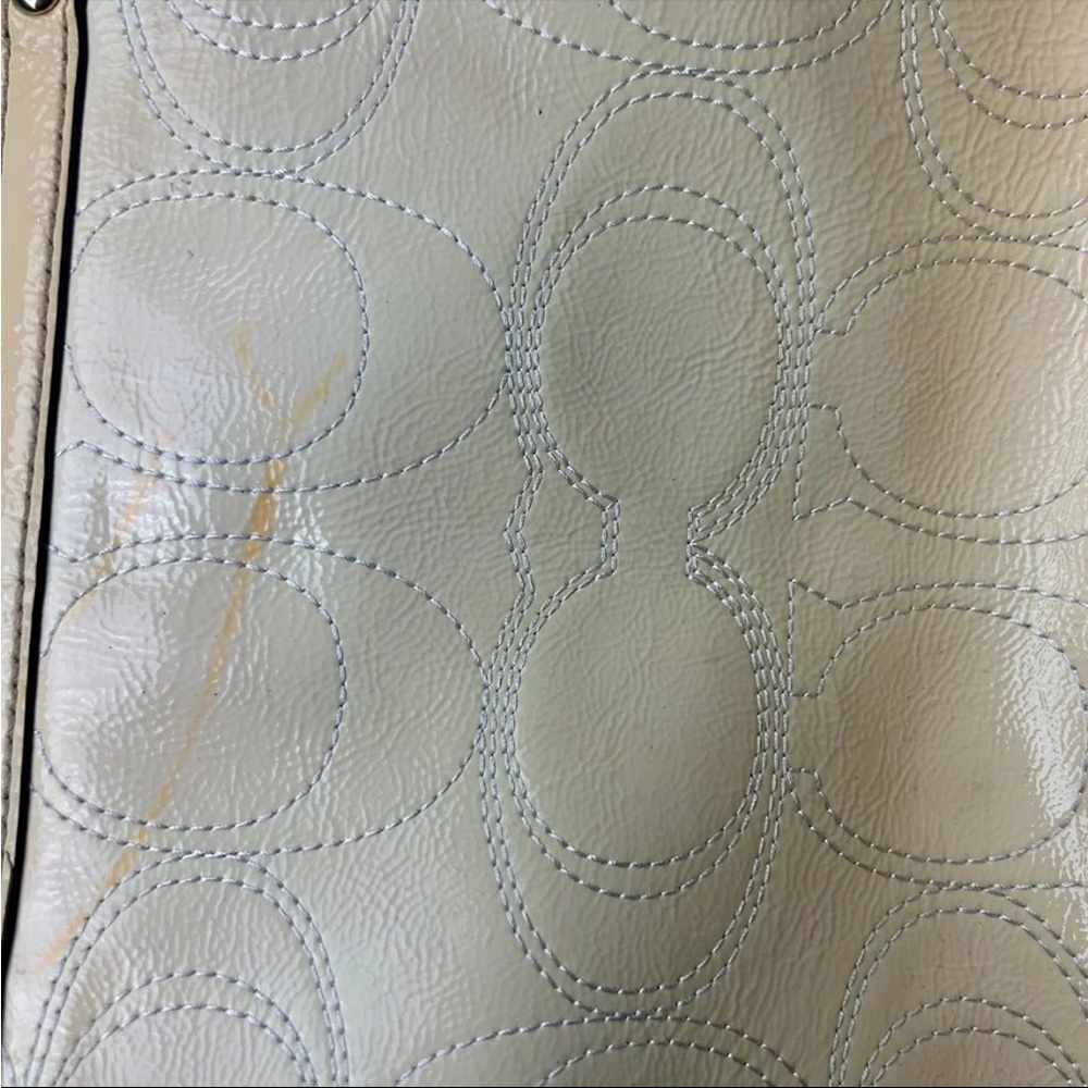 yellow coach purse- as is - Picture 6 of 12